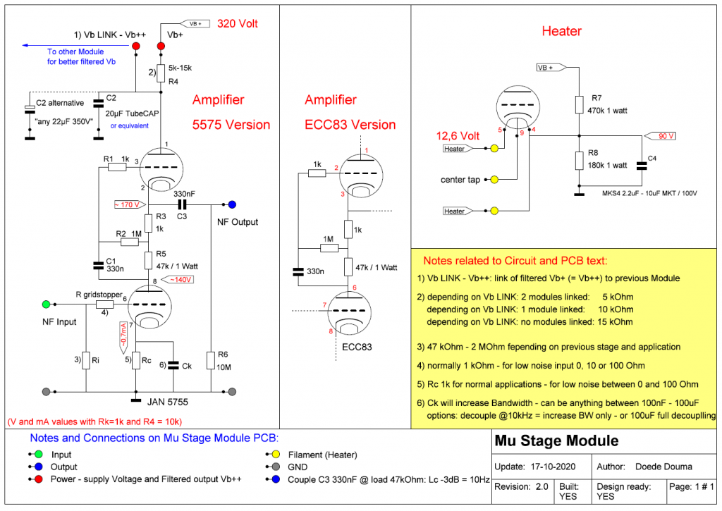 DDDAC Mu Follower Module v2 - Circuit