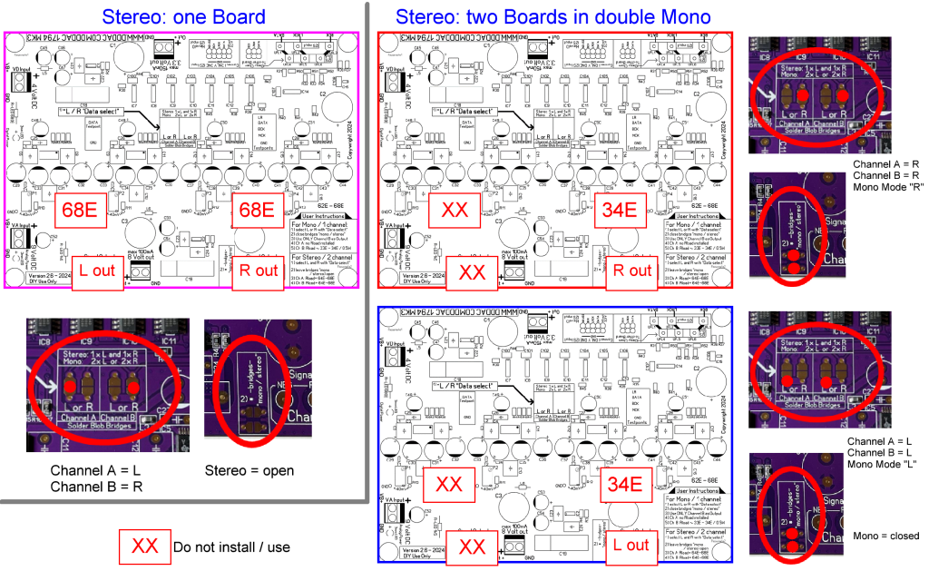 DDDAC 1794 MK3 - boards stereo options